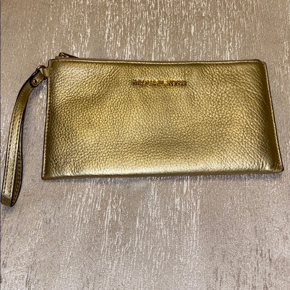 MK Gold Wristlet